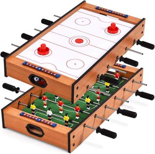 Table De Jeu Multigame 2 En 1, Jeu Football Et Air Hockey,table Baby-foot Contient Tous