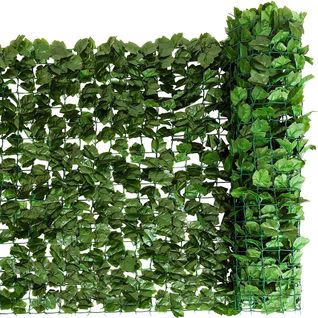 Haie Artificielle, Brise-vue 150 X 300 Cm Anti-uv, Grillage Vegetal Artificiel Feuillage Réaliste Pe