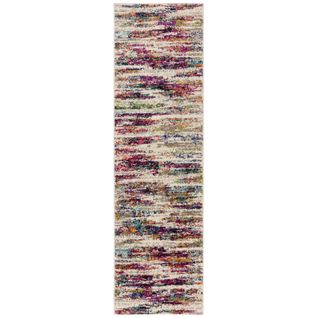 Tapis De Couloir Moderne Crimp En Polypropylène - Multicolore - 66x230 Cm