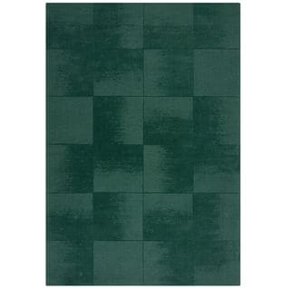 Tapis De Salon Moderne En Laine Carvo En Laine - Vert - 200x290 Cm