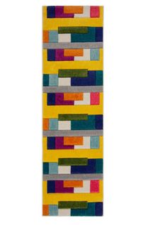 Tapis De Couloir Design Bega En Polypropylène - Multicolore - 66x300 Cm