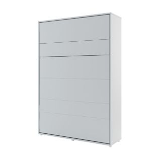 Lenart Armoire Lit Escamotable Vertical 120x200 Cm Gris Lit Rabattable Lit Mural"consus"