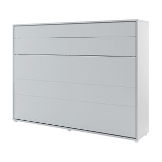 Lenart Armoire Lit Escamotable Horizontal 140x200 Cm Gris Lit Rabattable Lit Mural"consus"