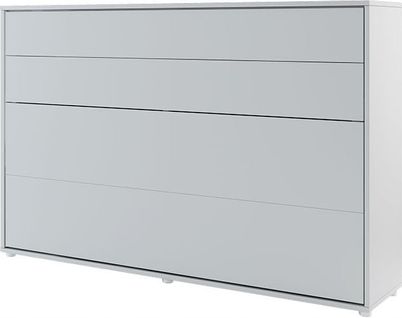 Lenart Armoire Lit Escamotable Horizontal 120x200 Cm Gris Lit Rabattable Lit Mural"consus"