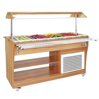 Buffet Froid Professionnel Central - 4 X Gn 1/1 -
