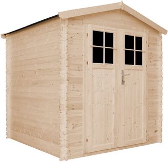 M343f+m343g - Abri De Jardin En Bois 3,53 M2 - Avec Sol Imprégné - Porte Verrouillable