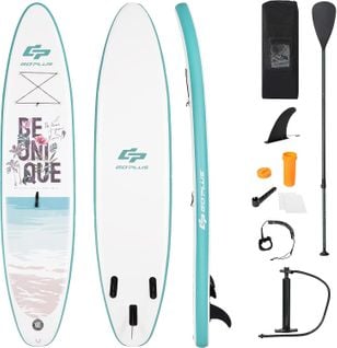 Stand Up Paddle Board Gonflable 335x76x15cm Pagaie Réglable Accessoires Complets