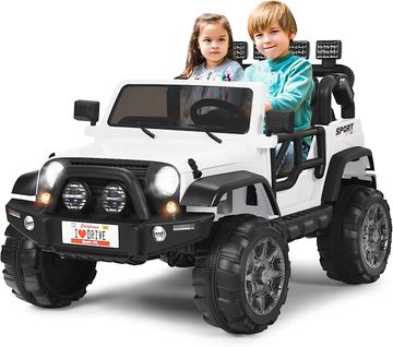 Voiture Électrique 12v Pour Enfants 3+ Ans, 2 Places, Télécommande 2.4g, Lumières LED Et Musique