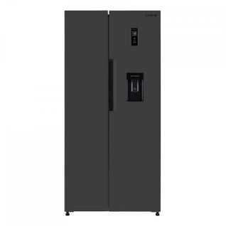 Réfrigérateur Américain Lssbs460wbk 444 Litres Porte En Métal Noir