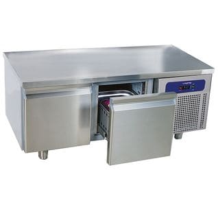 Soubassement Réfrigéré Avec 2 Tiroirs 1/1 Pour Appareils De Cuisson, L1400 Mm