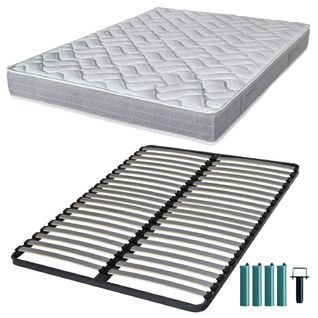 Matelas Et Sommier 160x200 Mousse - Maryland - Soutien Ferme - Fabriqué En France