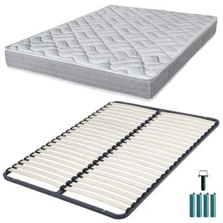 Matelas Et Sommier 160x200 Mousse - Maryland - Soutien Ferme - Sommier Démonté