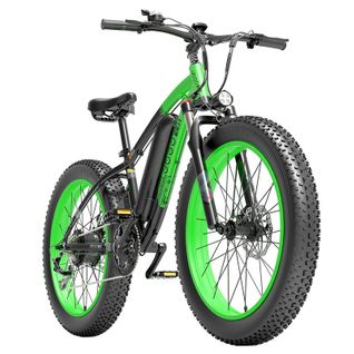 Gf600 Vélo Électrique 48v 13ah Batterie 1000w Moteur 26x4.0 Pouces, 40 Km/h, Noir Vert