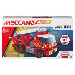 Camion De Pompiers A Construire Meccano Junior  Jeu De Construction Avec Effets Sonores Et Lumineux
