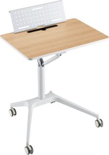 Bureau Debout Mobile 48x71cm, Podium Mobile Hauteur Réglable 71 X 48 X 77-107 Cm