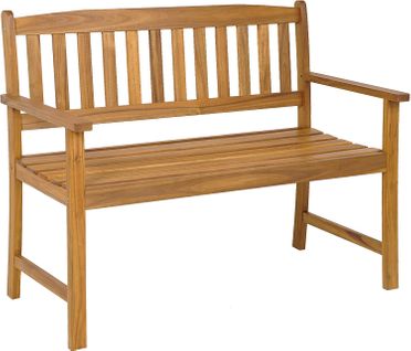 Banc De Jardin En Bois En Acacia Pour 2 Personnes,110 X 56,5 X 86 Cm