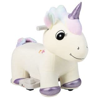 Voiture À Chevaucher En Peluche Licorne Pour Enfants 3 Ans+ Avec Musique, Jouet Electrique À Enfour