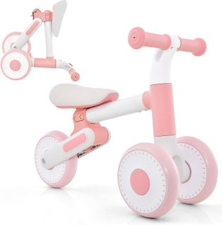 Vélo D'équilibre Pliable Pour Bébé 1-3 Ans Avec Hauteur Réglable(24-27cm), Draisienne Enfants