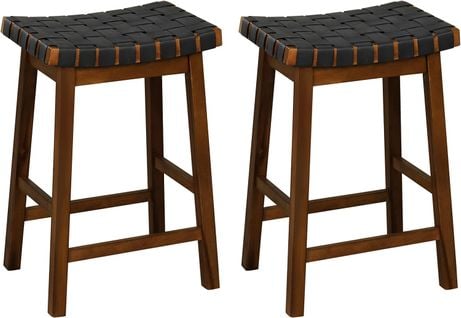 Tabouret De Bar Lot De 2 En Bois Massif,tabouret Cuisine Industriel Pour Restaurant,bistro,comptoir