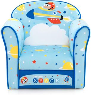 Fauteuil Enfants En Velours Avec Motif Mignon,charge 50kg Pour Enfants De 0-5 Ans,50x40x54cm(fusée)