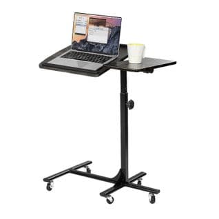 Table de Lit pour Ordinateur Portable Hauteur Réglable Support Pliable Bureau PC Noir