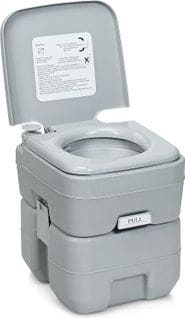 Wc Chimique Portable Toilette Seche - 20l En Hdpe Camping,caravane Et Hôpital Charge Max. : 200 Kg