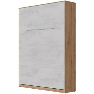 Lit Escamotable +2 Placards V 140x200+(80x2)cm Standard Chêne Sauvage/béton