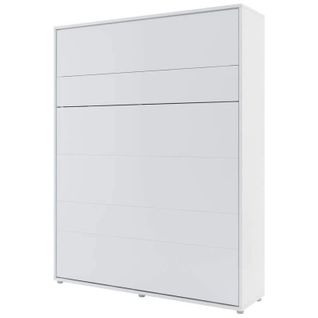 Lenart Armoire Lit Escamotable Vertical 160x200 Cm Blanc Mat Lit Rabattable Lit Mural"consus"