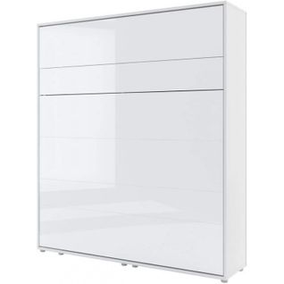 Lenart Armoire Lit Escamotable Vertical 180x200 Cm Blanc Mat Lit Rabattable Lit Mural"consus"