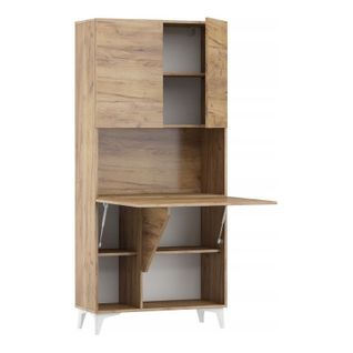 Armoire Placard Convertible En Bureau Et Table Home Office 175x80x36cm « Meggie-or Artisan»