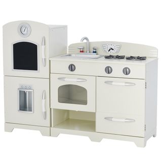 Cuisine Enfant Little Chef Dinette En Bois Blanche Fille Garçon Jeux