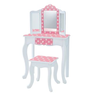 Coiffeuse Enfant En Bois Table Maquillage Miroir