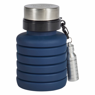 Gourde Pliable Et Mini Lampe De Poche 470ml Bleu