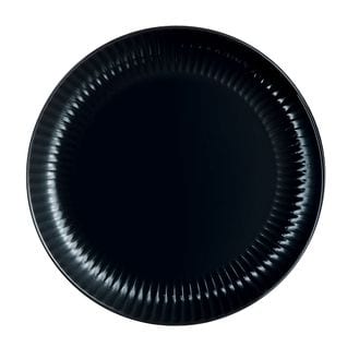 Assiette Plate Noire 25 Cm