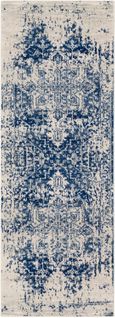 Tapis De Couloir Vintage Oriental Bleu/beige 80x220