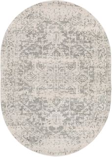 Tapis Oval Vintage Oriental Gris/blanc 200x275