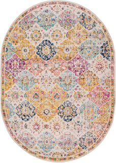 Tapis Oval Vintage Oriental Multicolore/orange 200x275