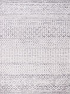 Tapis Scandinave Bohème Gris/blanc 200x275