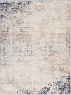 Tapis Abstrait Moderne Ivoire/gris/bleu 160x215