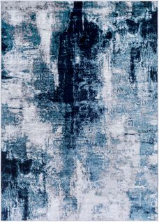 Tapis Abstrait Moderne Bleu/gris 200x275