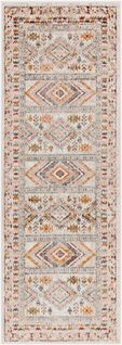 Tapis De Couloir Scandinave Bohème Multicolore/rose 80x220