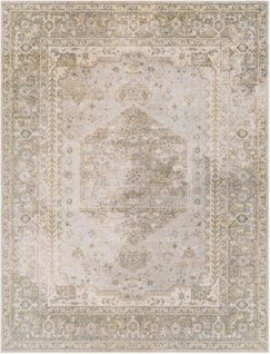 Tapis Vintage Lavable En Machine Beige/gris 80x220