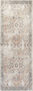 Tapis De Couloir Lavable En Machine Marron/ivoire 80x220