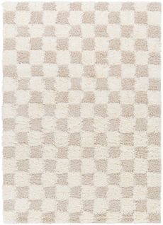 Tapis Shaggy Moderne Ivoire/beige Clair 200x290