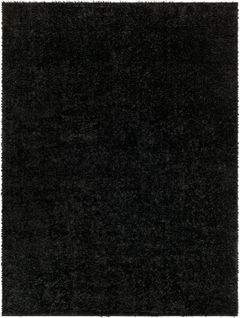 Tapis Shaggy Moderne Noir 160x213