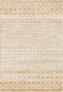 Tapis Scandinave Bohème Ivoire/brun Clair 160x230