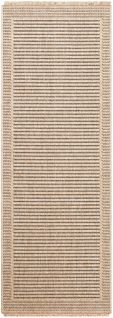 Tapis D'extérieur/intérieur Aspect Jute Beige/noir 80x220