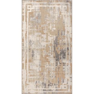 Tapis Abstrait Moderne Beige/blanc 80x150