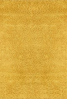 Tapis Shaggy Moderne Jaune 200x290