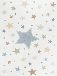 Tapis Enfant Lavable En Machine Étoiles Multicolore/bleu 160x213